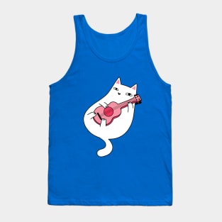 Ukulele Cat - Full Front Tank Top